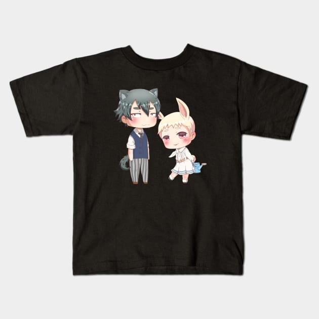 Legoshi and Haru Kids T-Shirt by annimedit